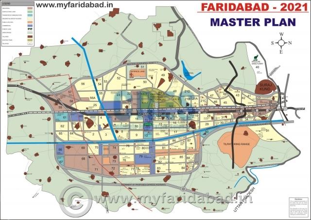 Faridabad Master Plan and Map Sector Wise 2