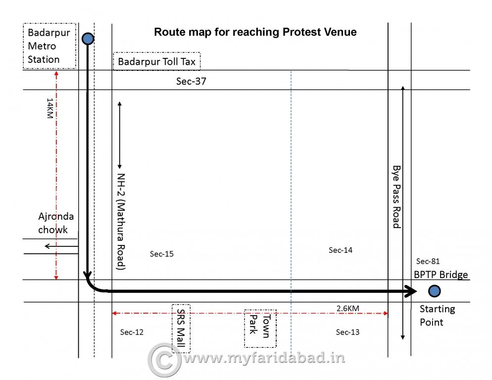 Protest Location Map